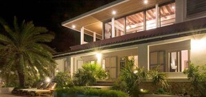 Front of property – evening/night