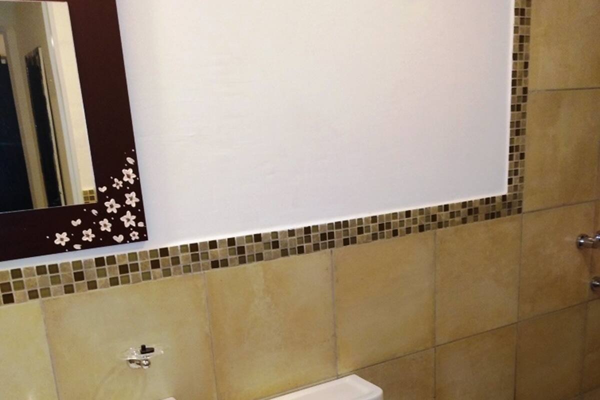Shower, bidet, towels