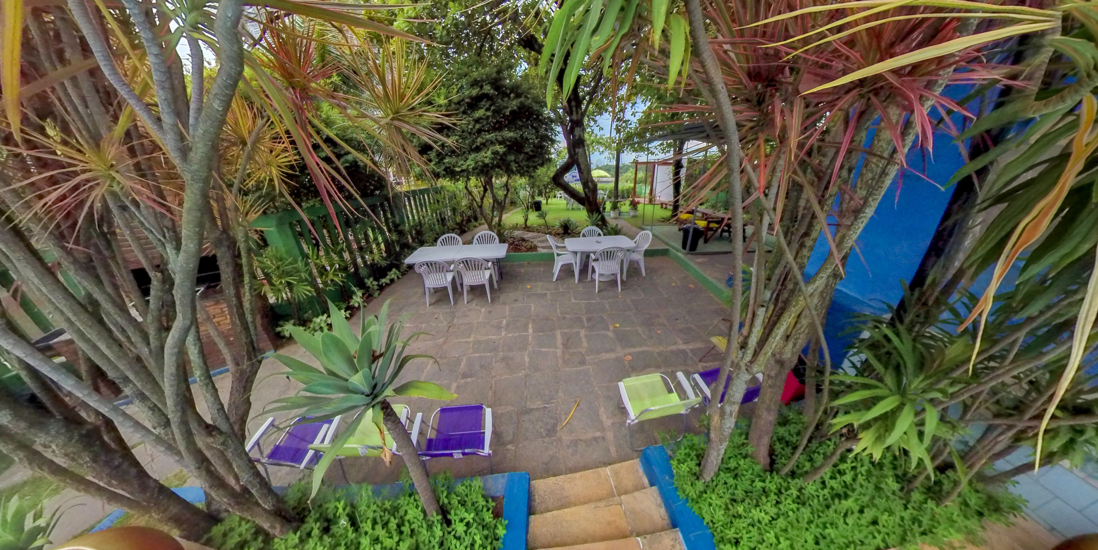 outdoor banquet area