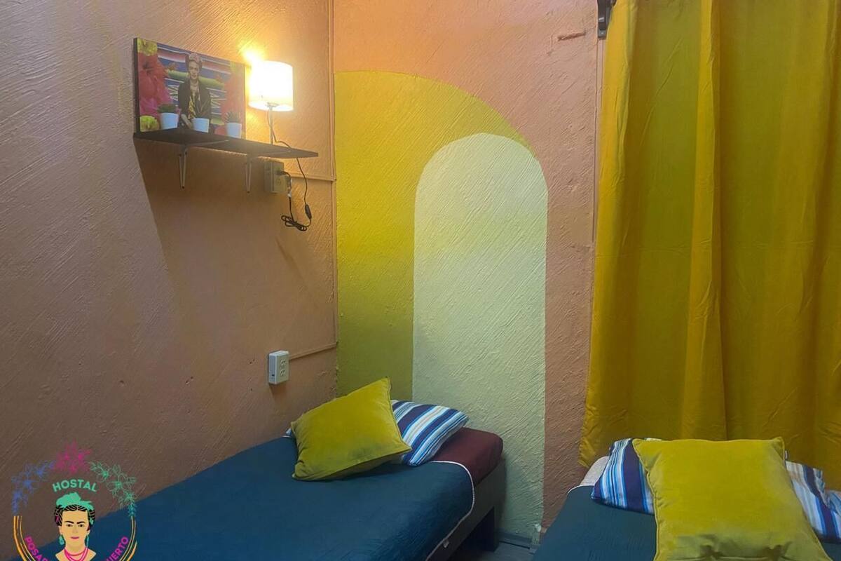 Habitación básica con 2 camas individuales | Insonorización, tabla de planchar con plancha y wifi gratis