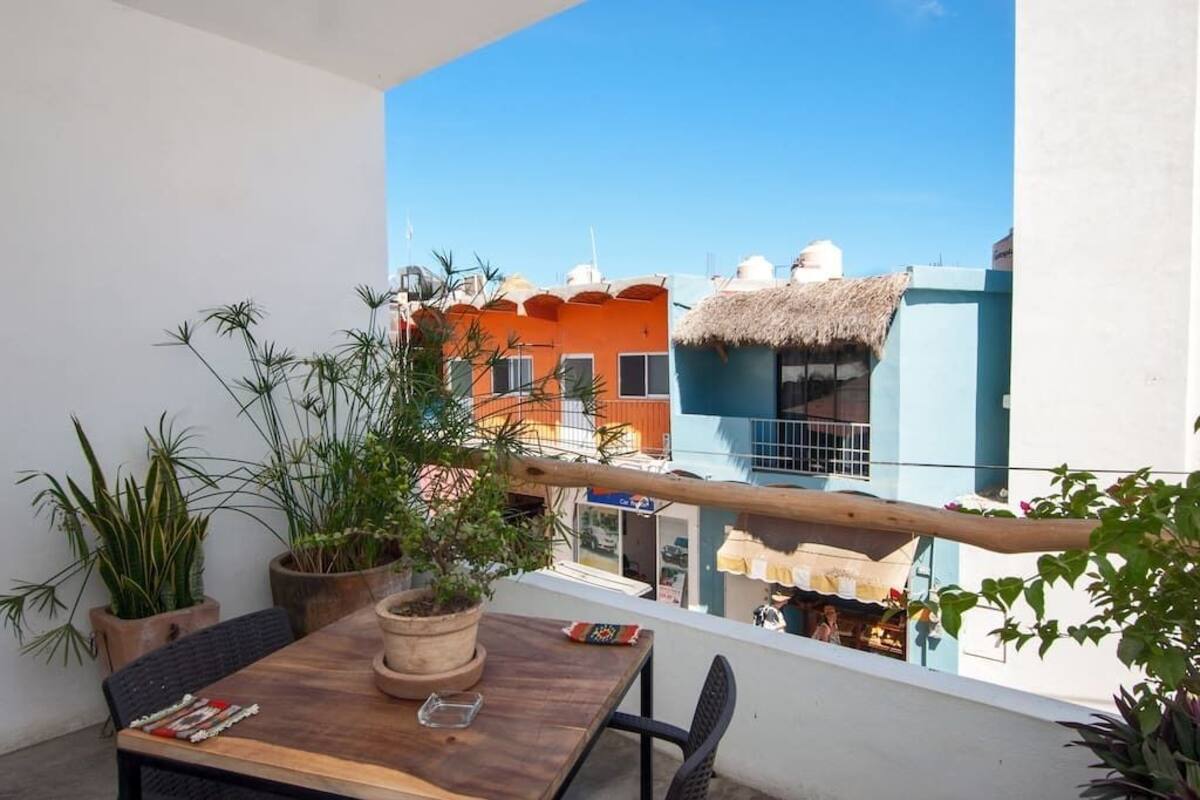 Uitzicht vanaf balkon