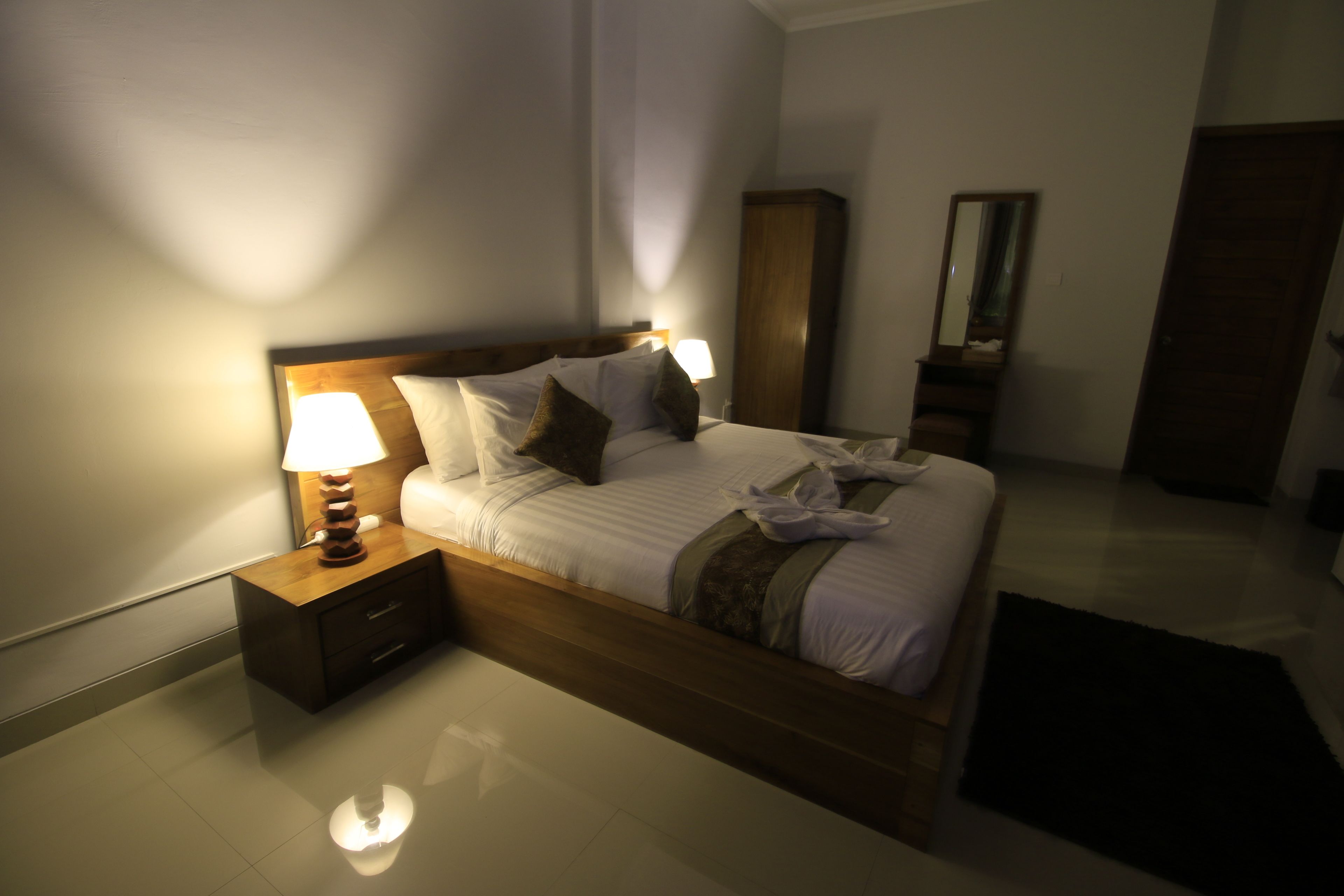 minibar, desk, laptop workspace, blackout curtains