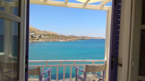 Uitzicht op strand/zee