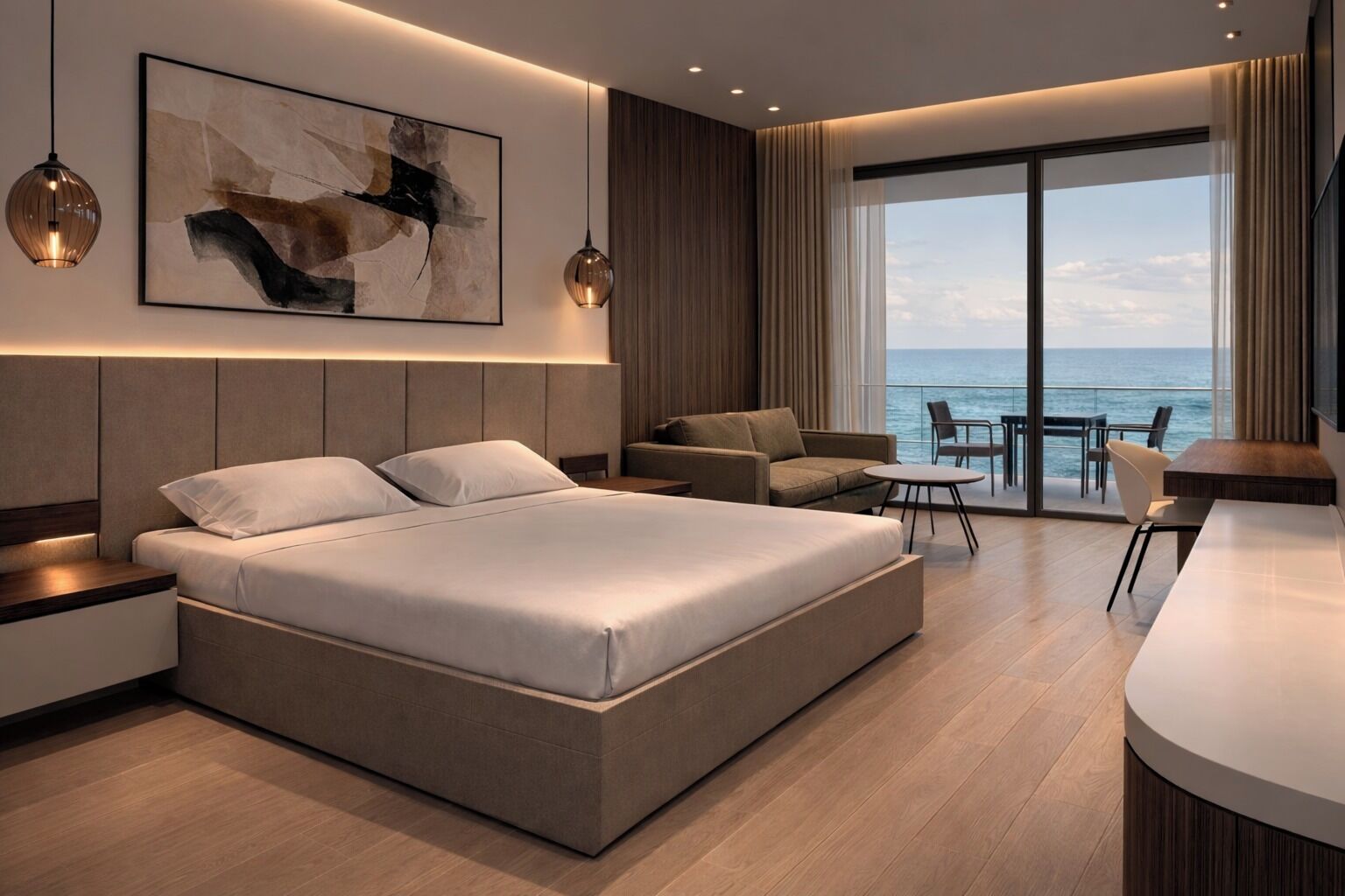 Superior Room, Balcony, Sea View | Premium bedding, individually decorated, individually furnished, desk