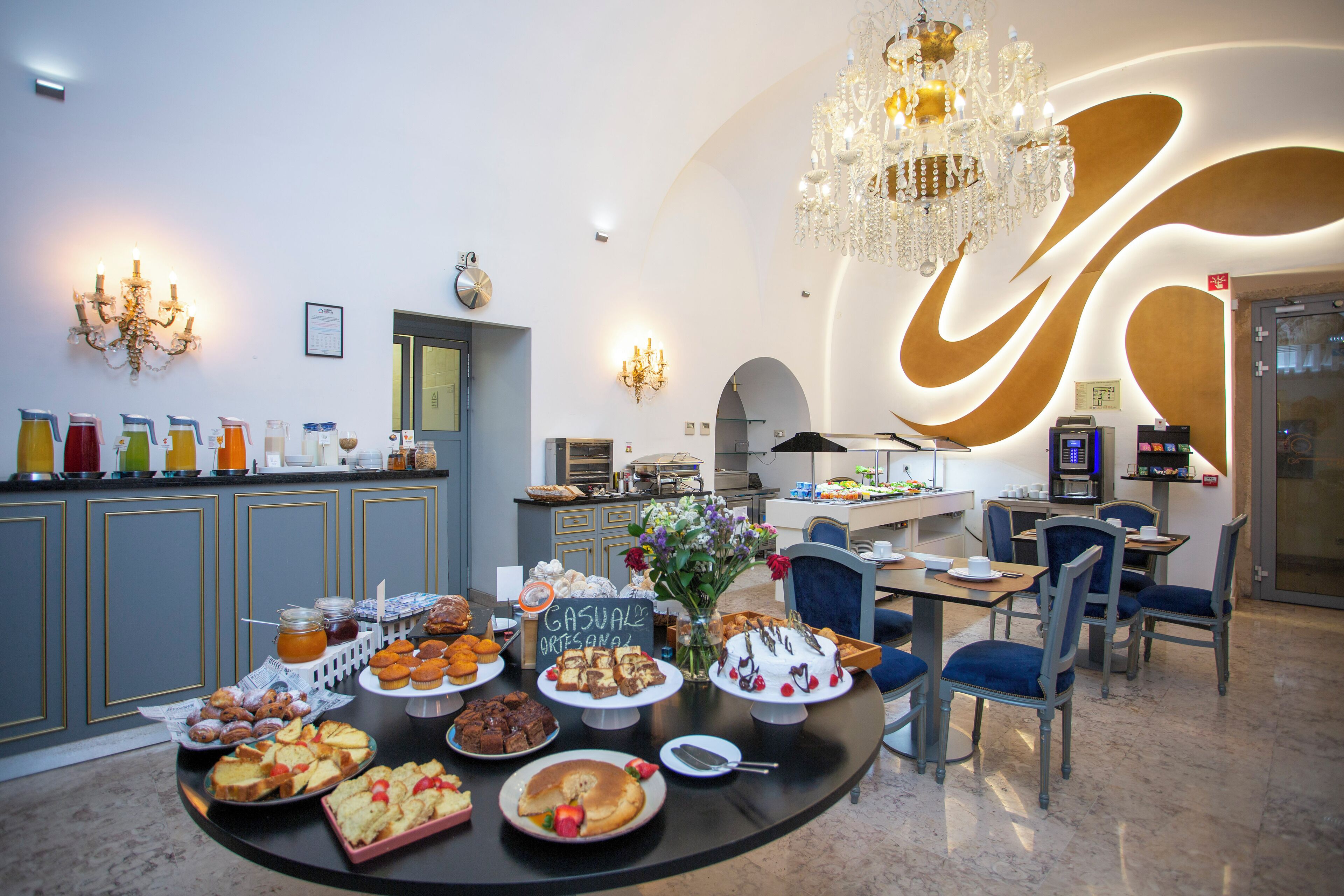 daily buffet breakfast (eur 14.50 per person)