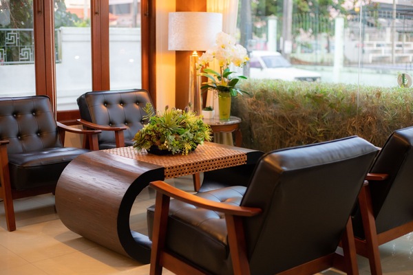 Sala de estar en el lobby