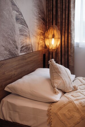 Habitación individual Elite | Sistema de insonorización, tabla de planchar con plancha, wifi gratis