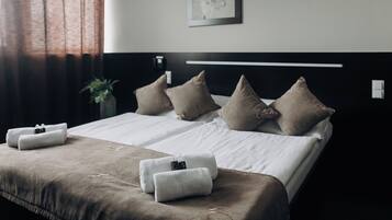 Economy kamer, 1 twee- of 2 eenpersoonsbedden | Geluiddichte muren, een strijkplank/strijkijzer, gratis wifi, beddengoed