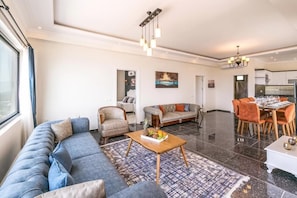 Villa, 5 Bedrooms | Living area | Flat-screen TV