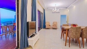 Villa, 3 Schlafzimmer, eigener Pool | Wohnbereich