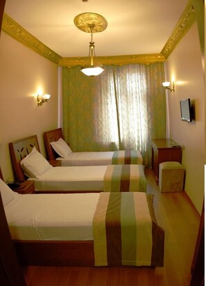 Standard Triple Room, City View | Desk, blackout curtains, soundproofing, free WiFi - Cetinkaya Hotel (Çanakkale)