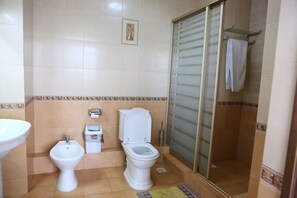 Free toiletries, hair dryer, slippers, towels