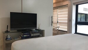 Căn hộ tiện nghi đơn giản, 1 giường đôi, không hút thuốc, quang cảnh bãi biển | 1 phòng ngủ, truy cập Internet không dây miễn phí, bộ trải giường 