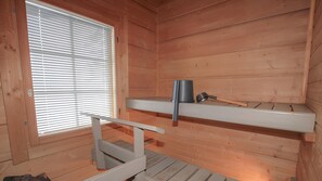 Big Sauna Villa with 2 bedrooms and private beach | Bathroom | Combined shower/bathtub, hair dryer, toilet paper
