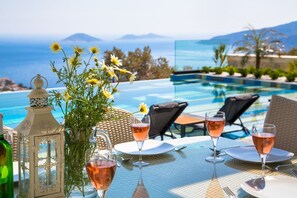 Villa, 5 Bedrooms, Private Pool, Sea View | Terrace/patio - Villa Vogue (Kas)