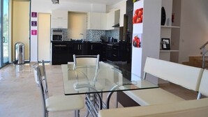 Villa, 3 Bedrooms | Private kitchen | Full-size fridge, microwave, stovetop, cookware/dishes/utensils - Villa My (Kas)
