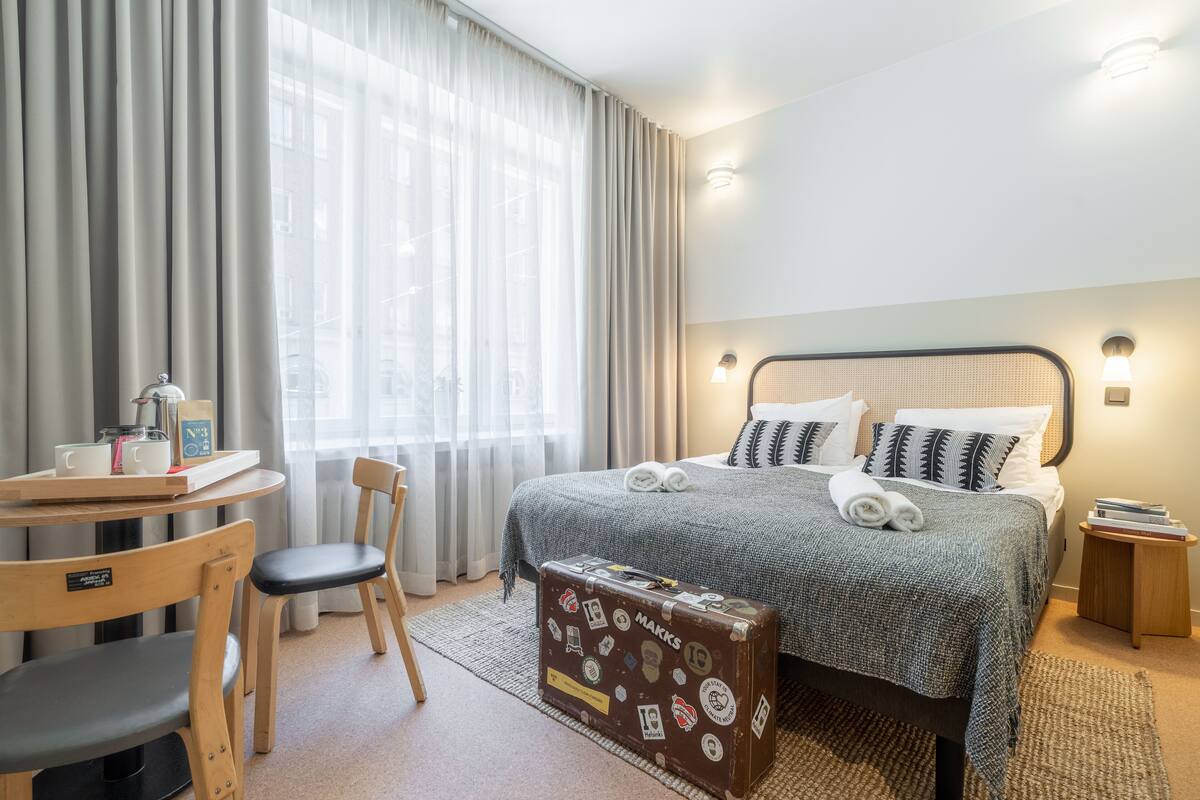 雙人房 (- Homey) | 1 間睡房、高級寢具、特厚豪華床墊、書桌