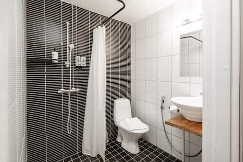 Douche, articles de toilette de luxe, sĂšche-cheveux