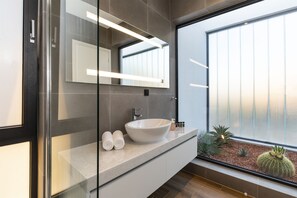 Luxury Villa, 3 Bedrooms, Heated Private Pool | Bathroom sink - Momentum Villas (Rhodes)