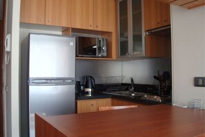 Apartment, Multiple Beds, Non Smoking | Private kitchenette | Fridge, microwave, oven, stovetop - Travel Place Lyon (Santiago)