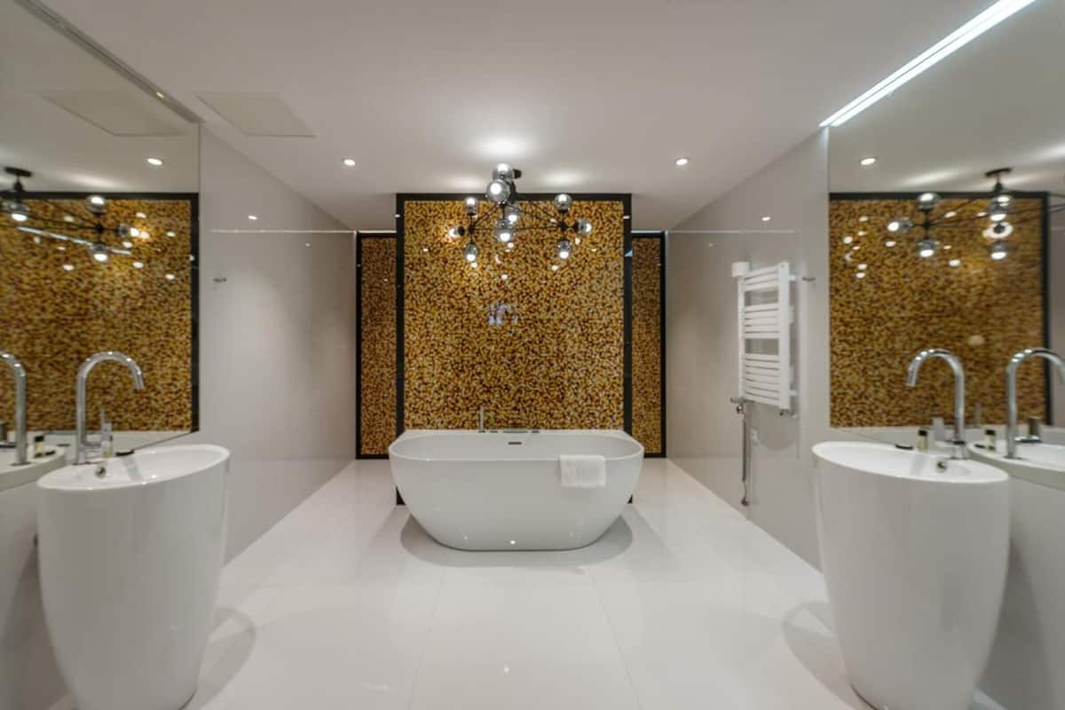 free toiletries, hair dryer, towels, soap