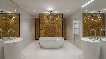 Free toiletries, hair dryer, towels, soap