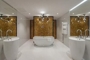 Free toiletries, hair dryer, towels, soap