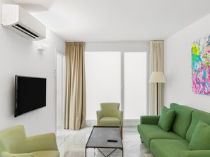 1 Bedroom Apartment, Sofa Bed - Duplex | Living area | 43-inch Smart TV with digital channels, TV