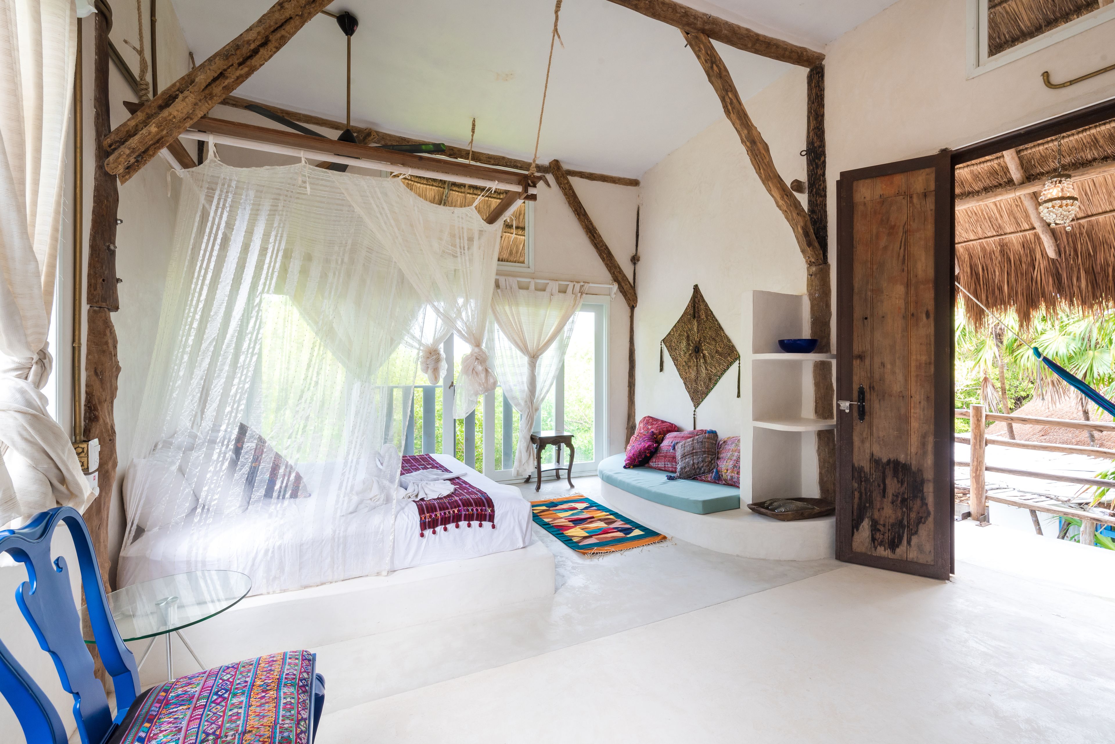 superior room king size bed with terrace, jungle view and rooftop | in-room safe, individually decorated, individually furnished, free wifi