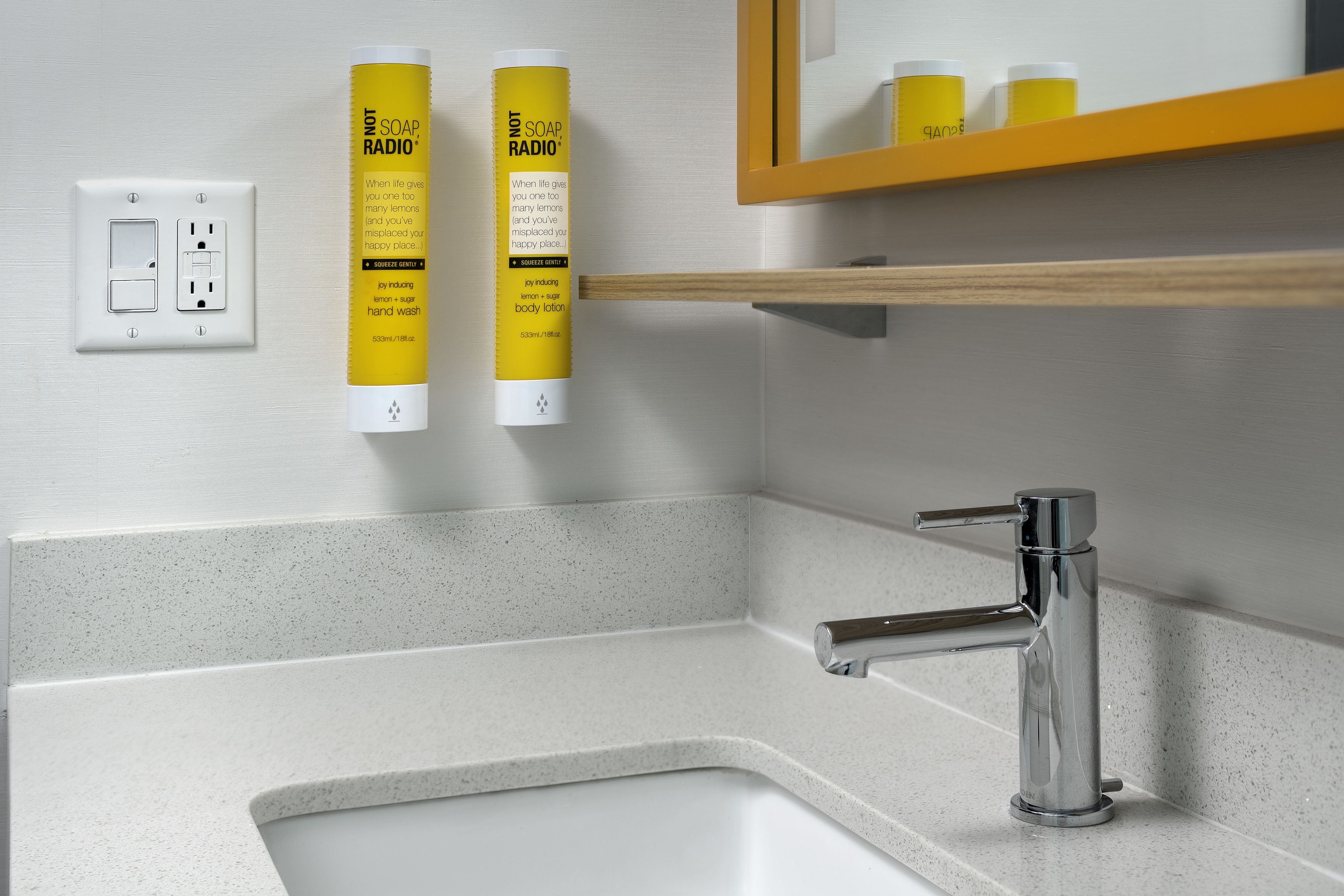 free toiletries, hair dryer, towels