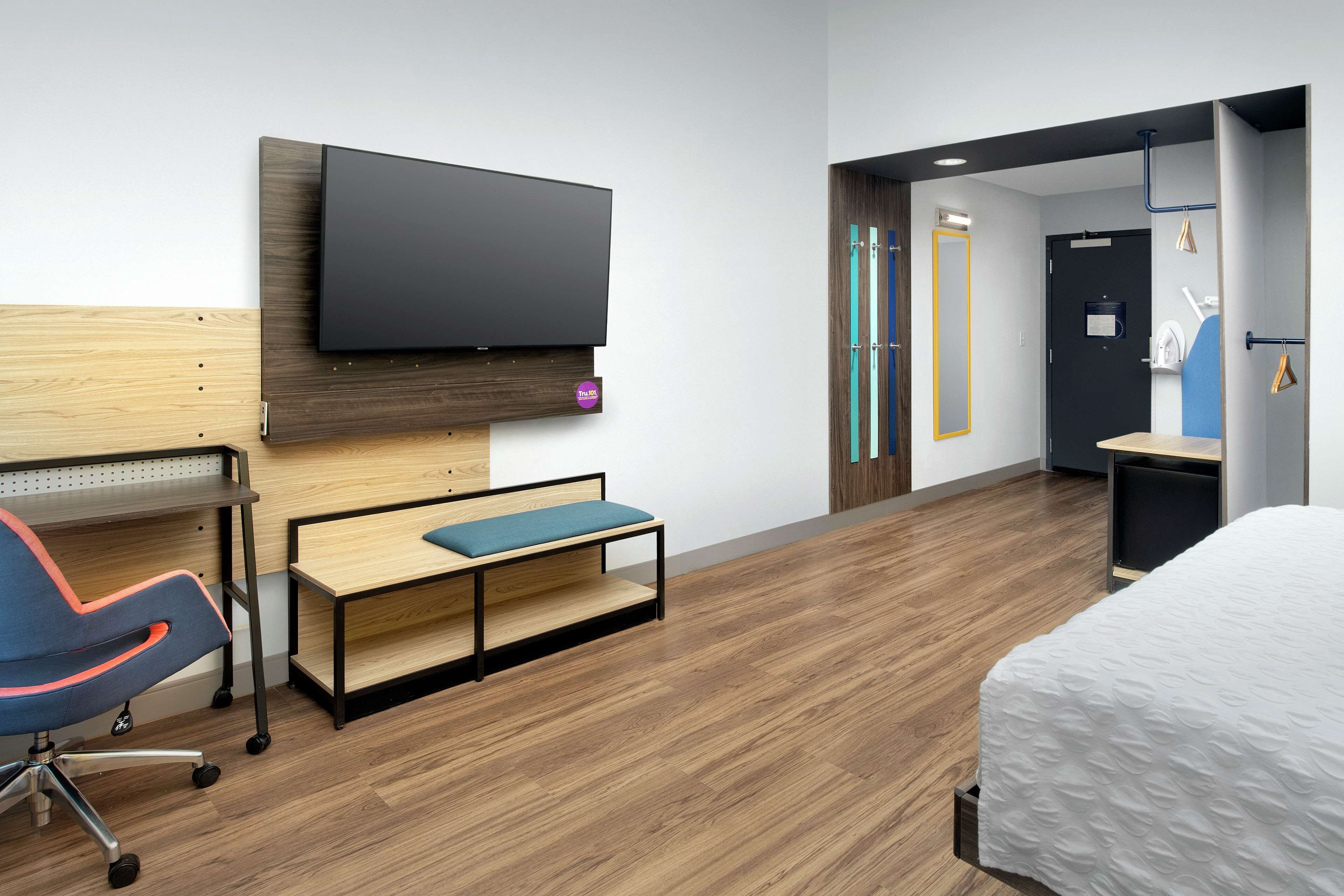 in-room safe, desk, blackout curtains, iron/ironing board