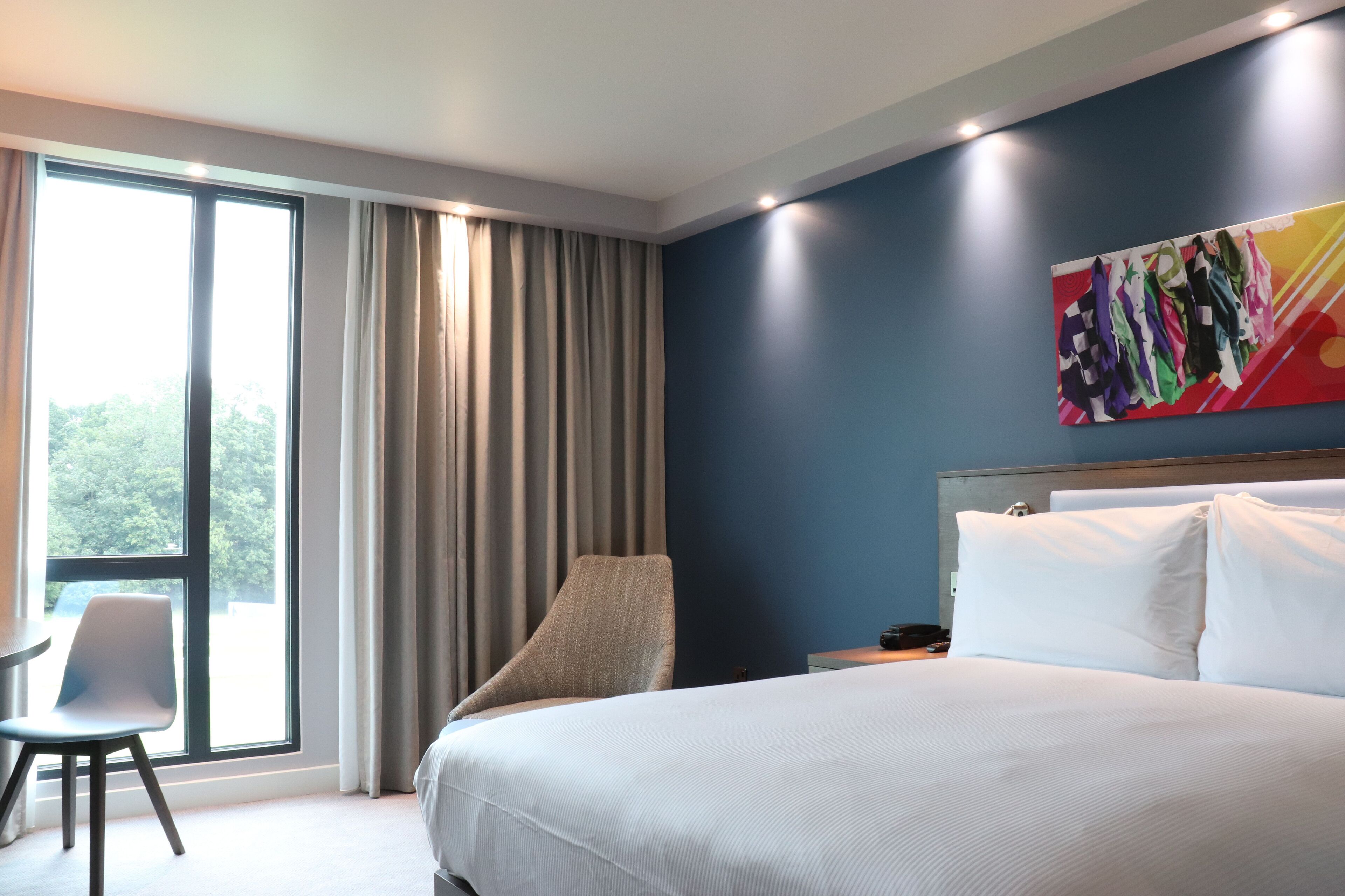 in-room safe, desk, blackout curtains, iron/ironing board