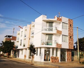 Voorkant van accommodatie