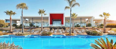 Indoor pool, 6 outdoor pools, open 8:30 AM to 7:00 PM, sun loungers