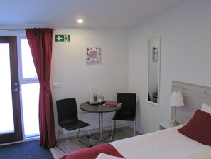 Studio, Mountain View | Blackout drapes, soundproofing, free WiFi, bed sheets - Skógar Sunset Guesthouse (Husavik)