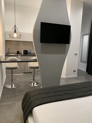 Comfort-Apartment | Wohnbereich | Flachbildfernseher