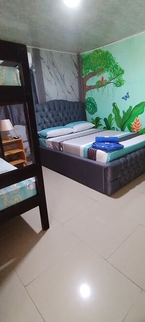 Standard Quadruple Room, Multiple Beds, Non Smoking | Laptop workspace, free WiFi, bed sheets - Cabinasyafethosa caletas (Drake Bay)