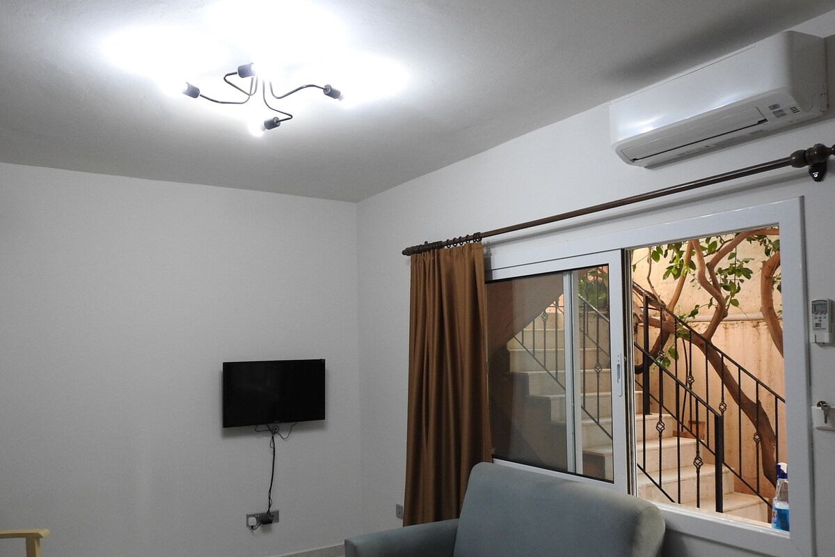 Lemon Tree Flat | Oturma alanı | Uydu yayını kanalları bulunan 32 inç düz ekran televizyon 