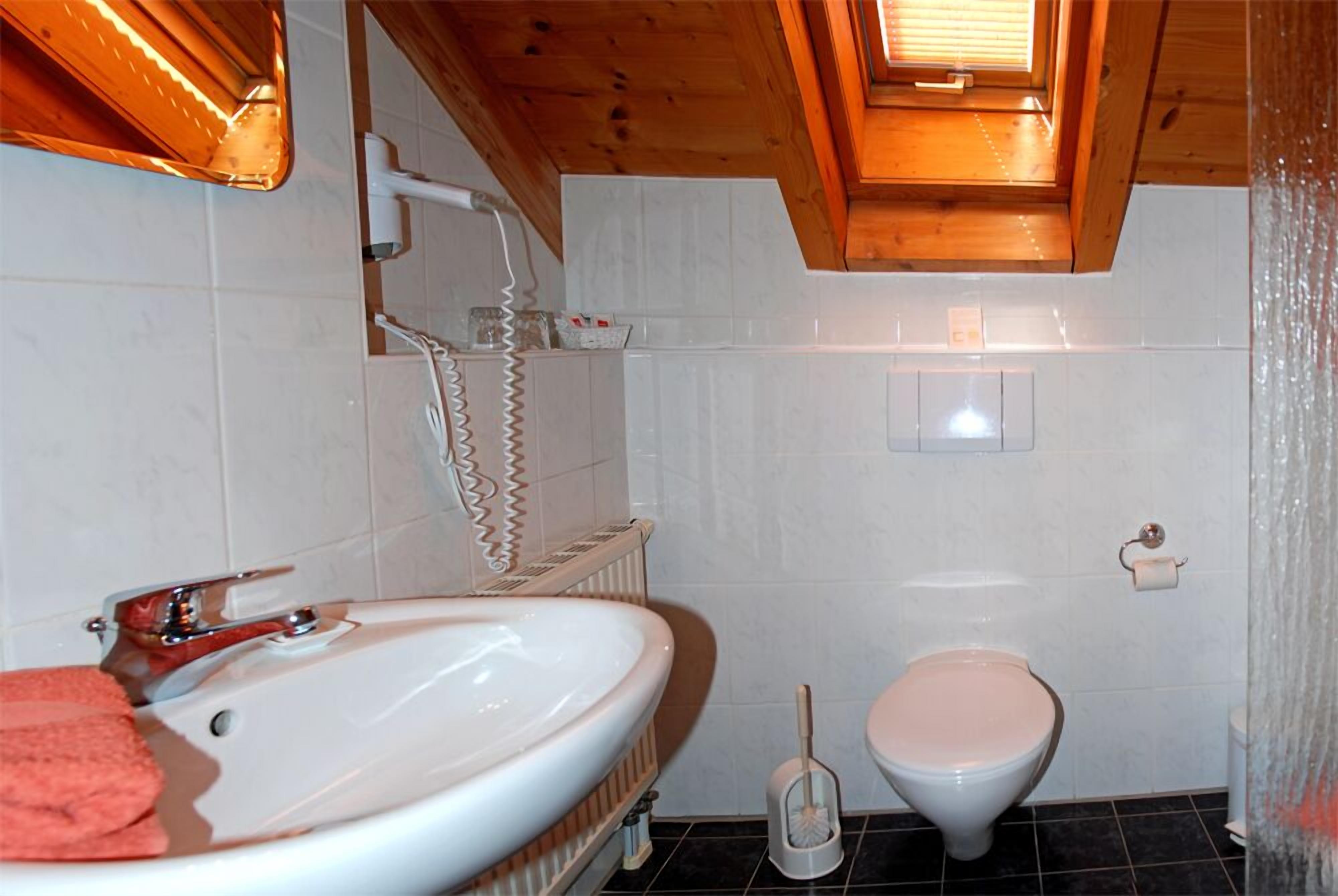 studio | bathroom | shower, free toiletries, hair dryer, towels