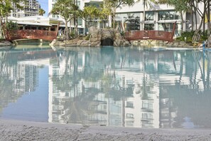 Indoor pool, outdoor pool