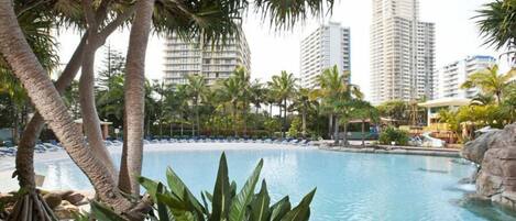Indoor pool, outdoor pool