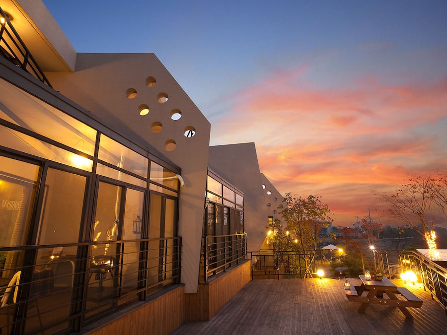 Front of property - evening/night