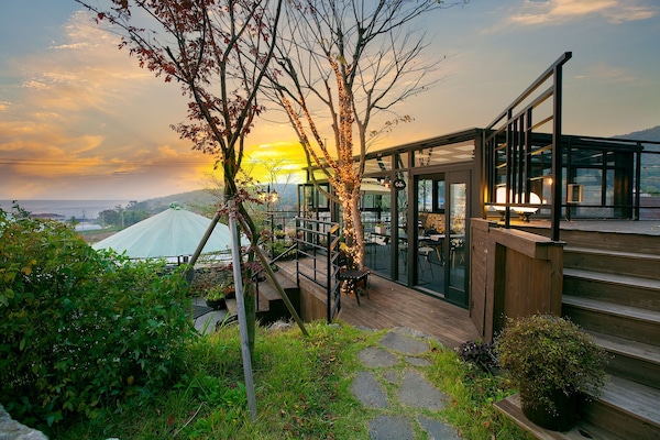 Front of property – evening/night