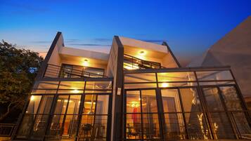 Front of property – evening/night