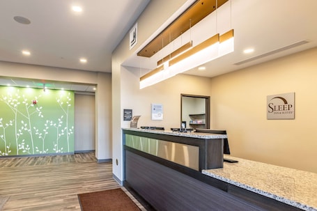Lobby. Sleep Inn & Suites Mt. Hope near Auction & Event Center