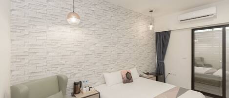 Basic-Doppelzimmer, 1 Queen-Bett, Nichtraucher (101) | Verdunkelungsvorhänge, Zustellbetten, kostenloses WLAN, Bettwäsche