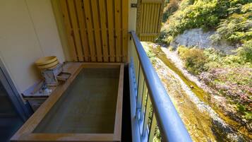 Double Room with Open-air bath - Annex Building | In-room safe, free WiFi, bed sheets
