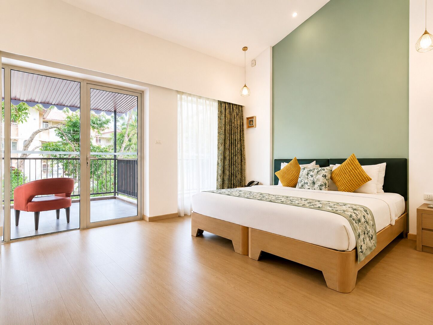  Signature Room | Escritorio, espacio para trabajar con un portátil, cortinas opacas