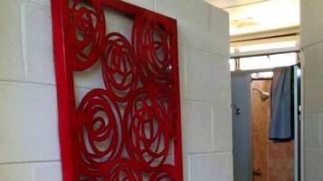 Basic Mobile Home, 1 Double Bed with Sofa bed, Non Smoking, Garden View | Bathroom | Shower, free toiletries, towels