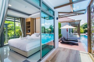 ヴィラ | ミニバー、セーフティボックス (室内)、遮光カーテン、防音設備